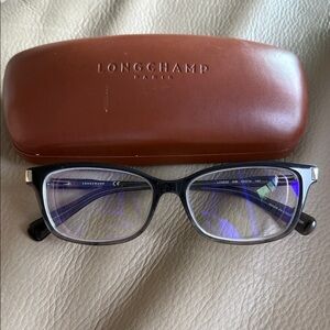 Longchamp Black and Gray Frame